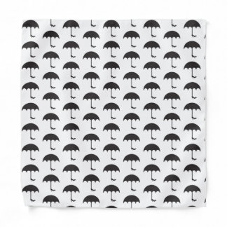 Little Girl Blue Umbrella Pattern Bandana