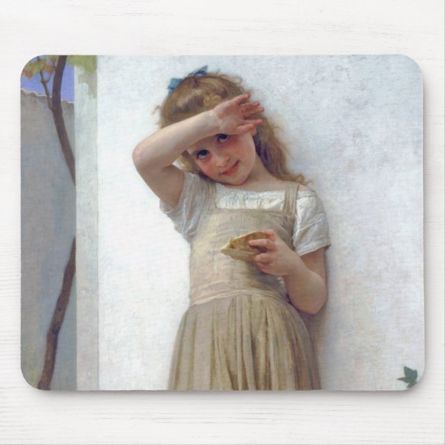Little Girl, Bouguereau Mouse Pad (Front)