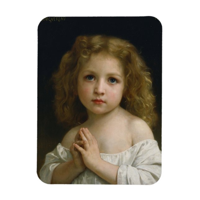 Little Girl by William-Adolphe Bouguereau Magnet (Vertical)