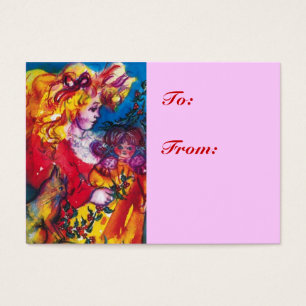 LITTLE GIRL,CAT,PRETTY DOLL Pink Christmas Gift