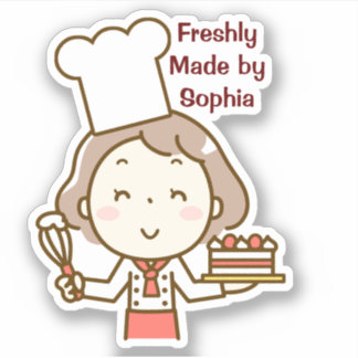 Little Girl Chef Sticker