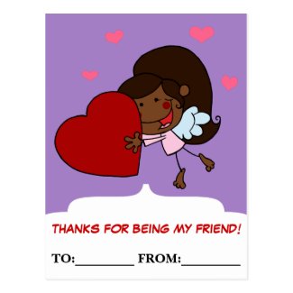 Little Girl Cherub Valentine Exchange Post Cards