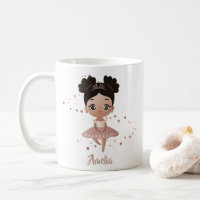 Little Girl Dancing Ballerina Princess, Rose Gold