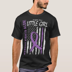 Little Girl Daughter Epilepsy Awareness American F T-Shirt