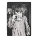 Little Girl Drinking Coffee iPad Pro Cover Little Girl Drinking Coffee iPad Pro Cover