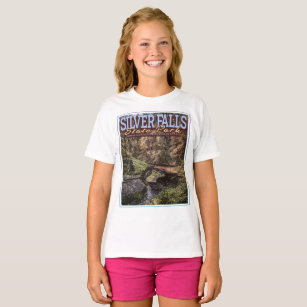 LITTLE GIRL FISHING - SILVER FALLS STATE PARK T-Shirt