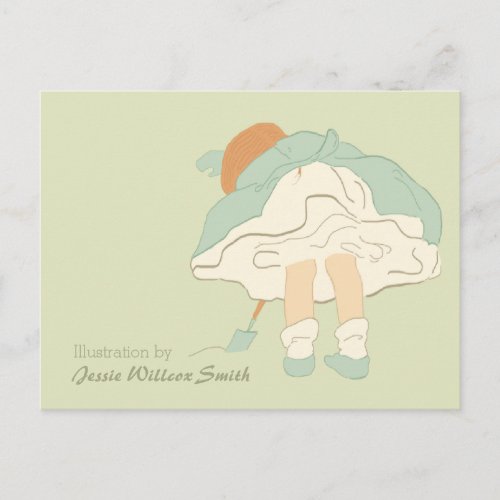 Little girl gardening CC0666 Jessie Willcox Smith Postcard