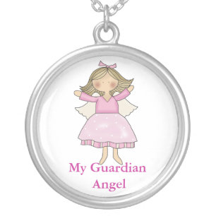 Little Girl Guardian Angel necklace