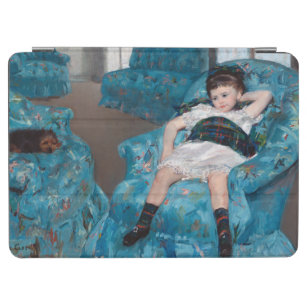 Little Girl in a Blue Armchair, Cassatt iPad Air Cover