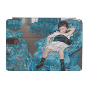 Little Girl in a Blue Armchair, Cassatt iPad Mini Cover