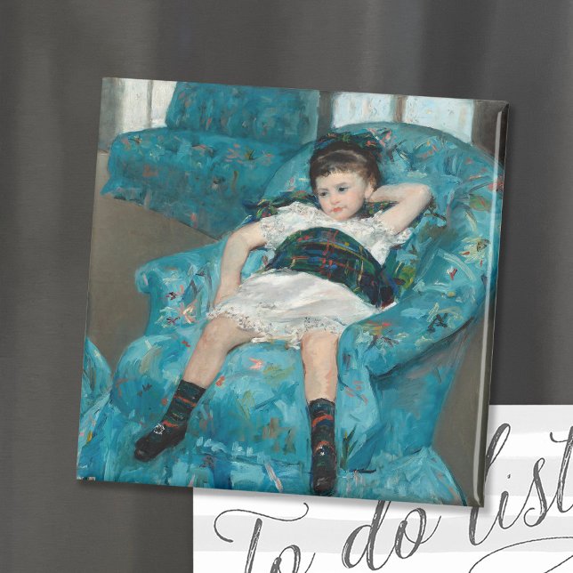 Little Girl in a Blue Armchair | Mary Cassatt Magnet (Creator Uploaded)