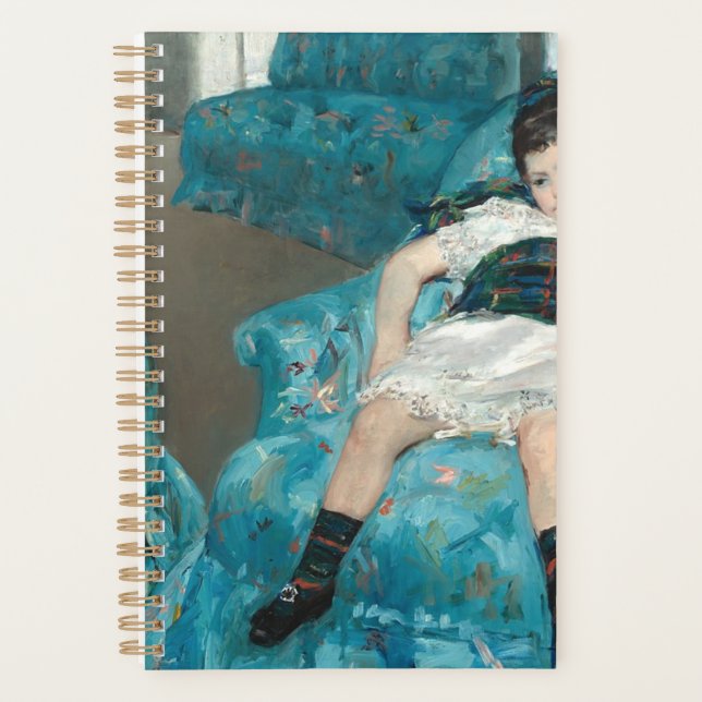 Little Girl In A Blue Armchair - Mary Cassatt Planner (Front)