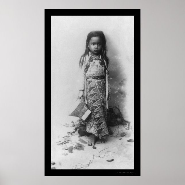 Little Girl in Java, Indonesia 1898 Poster (Front)