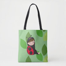 Little Girl in Red Ladybug Costume