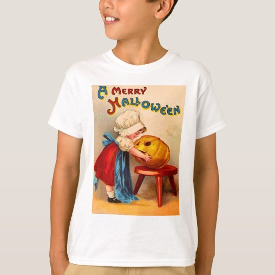 Little Girl & Jack O' Lantern T-Shirt