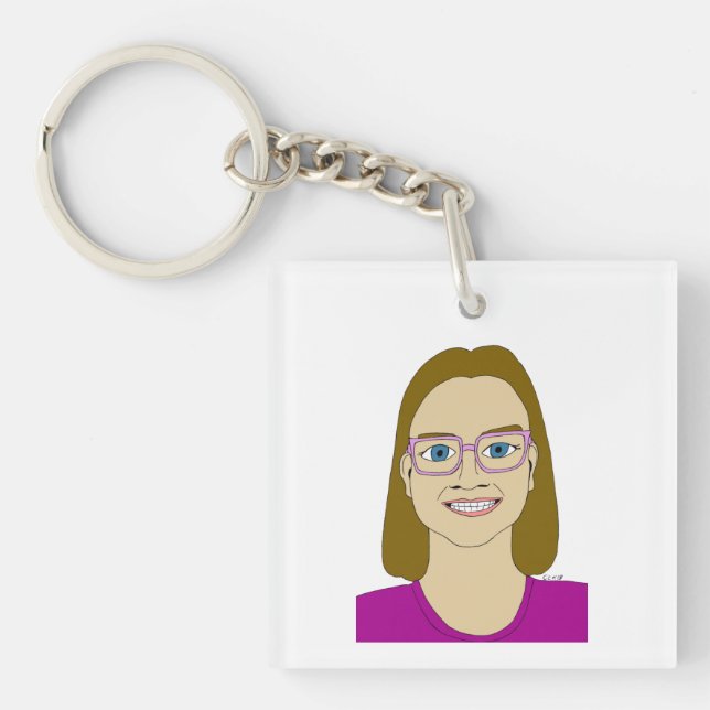 little girl   keychain (Front)