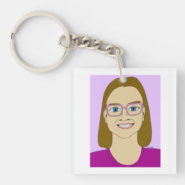 little girl   keychain (Front)
