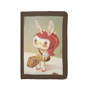 Little Girl Lost in the Forest Trifold Wallet