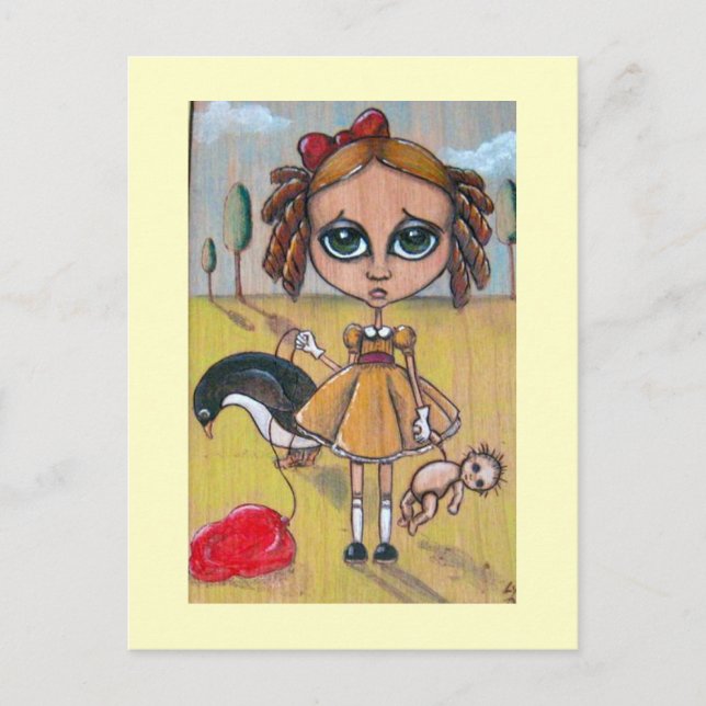 Little Girl Lost Postcard (Front)