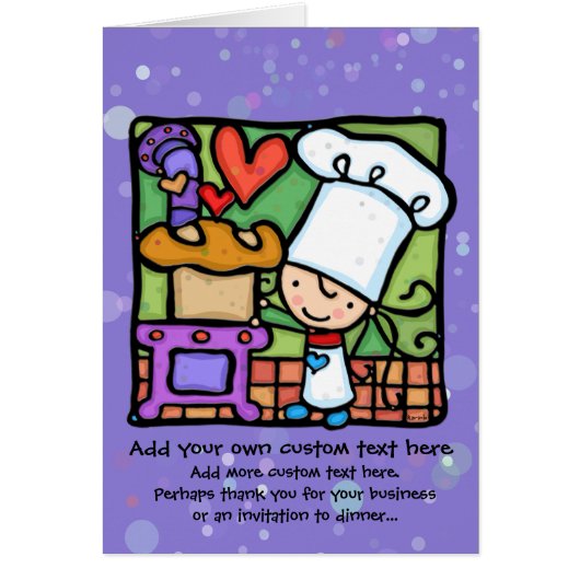 Little Girl loves to bake bread (Front)