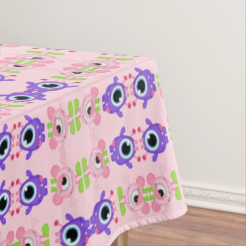 Little Girl Monster themed Party Tablecloth