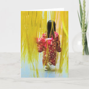 Little Girl on the Move Card