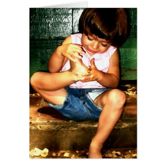 Little Girl on the Step Cards (Front)