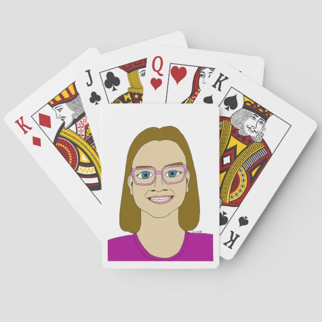 little girl    poker cards (Back)
