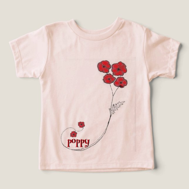 Little girl Poppy T-Shirt Toddler T-shirt (Design Front)