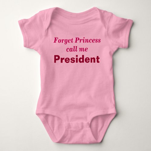 Little girl President creeper Baby Bodysuit