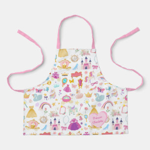 Little Girl Pretty Princess Fairy Tale Pattern Apron