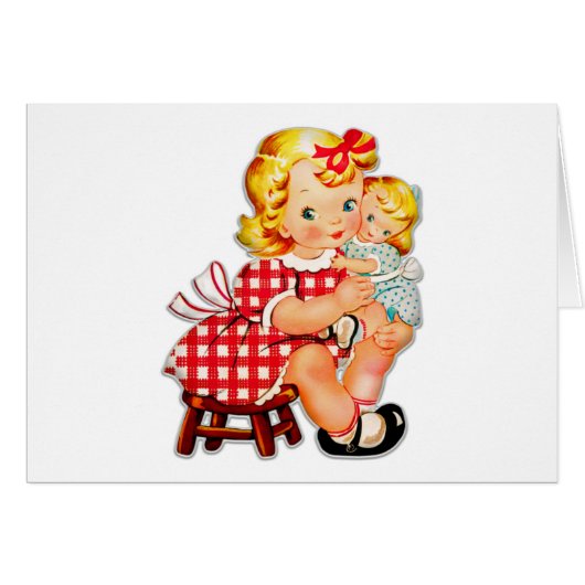 Little girl retro vintage doll child (Front Horizontal)