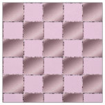 Little Girl Silk Pink Purple Square Pattern Quilt Fabric