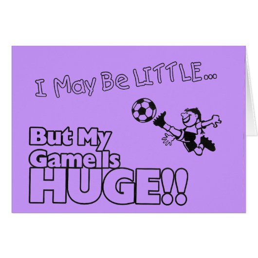 Little girl SOCCER Cards (Front Horizontal)
