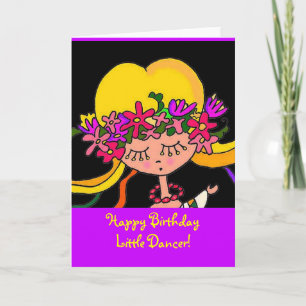 Little Girl Ukrainian Folk Art by Vera Trembach Card