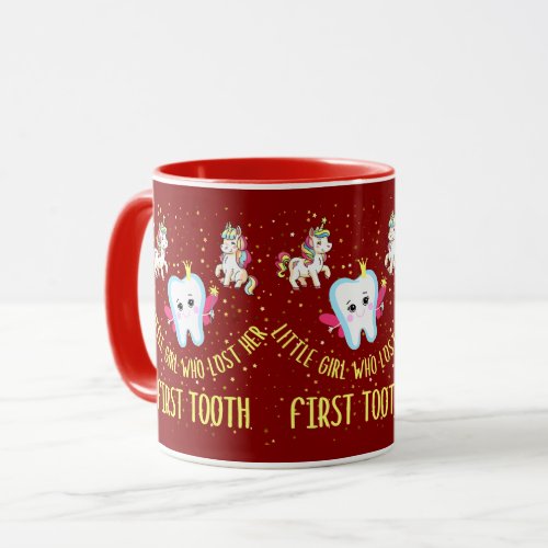 Little Girl Who Lost Her First Tooth Cute Gift Mug