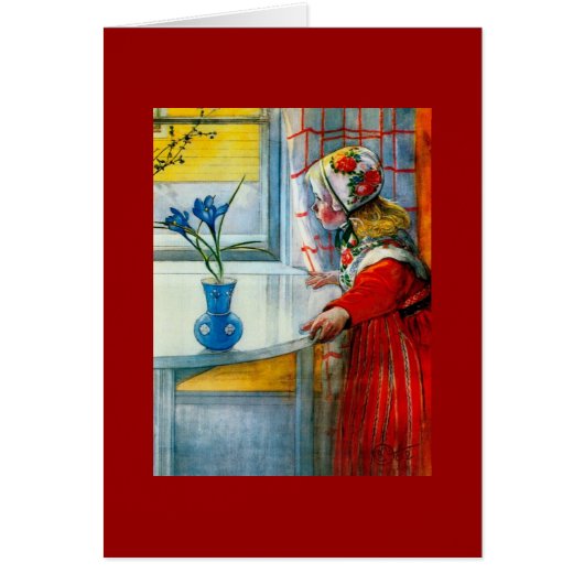 Little Girl with Blue Iris Cards (Front)