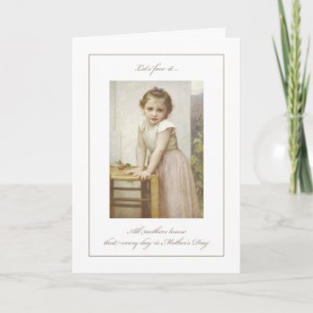 Little Girl With Cherries Mother's Day Card by SueshineStudio at Zazzle