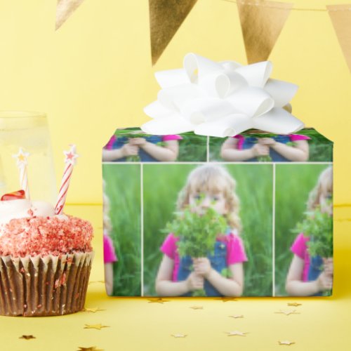 Little Girl With Green Weeds Wrapping Paper