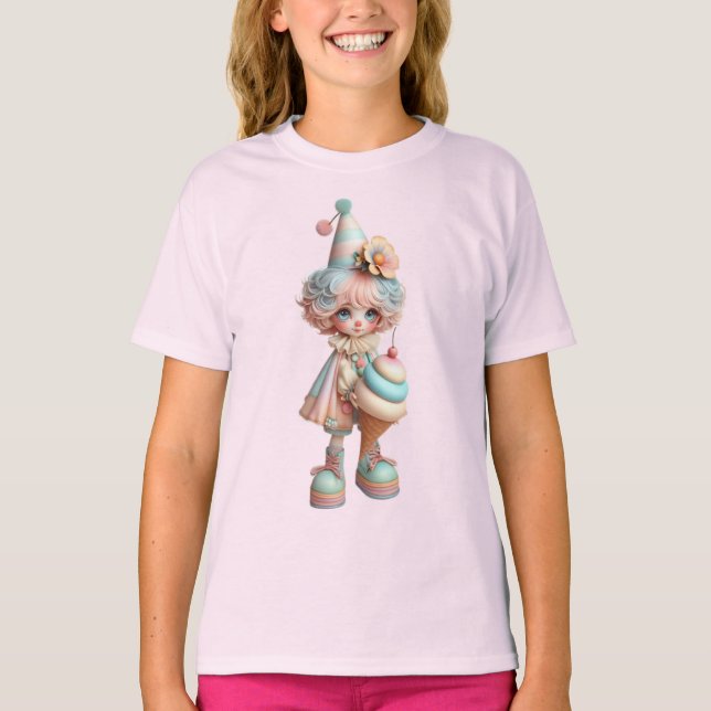  Little Girl with Ice Cream T-Shirt (Front)
