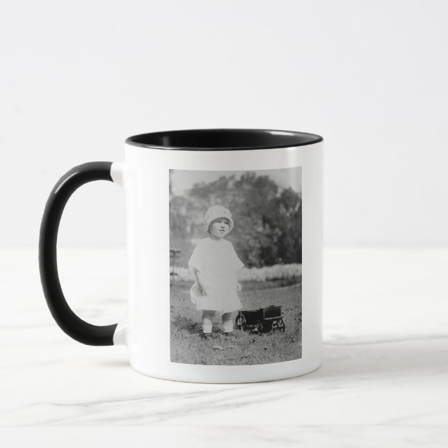 Little Girl with Toy Wagon Mug (Left)