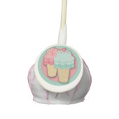 Little Girls Birthday Party Ice Cream Cake Pops (Front)
