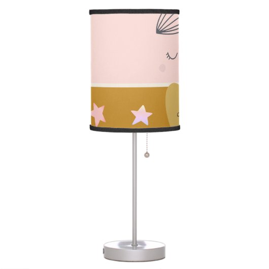 Little Girls Boho Primrose Princess Table Lamp (Left)