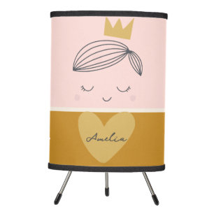 Little Girls Boho Primrose Princess  Tripod Lamp