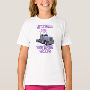 Little Girls Love Their Trucker Dads T-Shirt