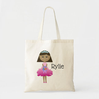 Little girls princess dance ballerina tote bag