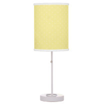 Little Girls Room Yellow Mini Polka Dot Table Lamp