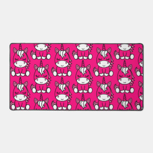 Little Girls Unicorn Pony Desk Mat