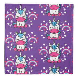 Little Girls Unicorn Pony Duvet Cover