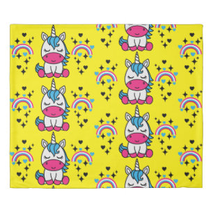 Little Girls Unicorn Pony Duvet Cover